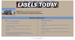 Desktop Screenshot of labelstoday.com